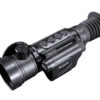 Predator Thermal Optics Mission LRF line of Thermal Imaging Scopes is a world-class thermal imaging riflescope that incorporates a compact, sleek, lightweight, aluminum design with a 1200-yard built-in laser rangefinder. Its exceptionally powerful 384×288 SUPERSENSITIVE resolution is capable of heat detection distances up to 2,750 yards and displays them on a sharp 1024×768 OLED display while offering the latest IMAGE BOOST patented technology. With up to 8 hours of battery life on a set of 18650 batteries, the Mission LRF Thermal Riflescope ensures hours of continuous use with the ability to quickly swap batteries at a cost-effective price. A highly precise, ambidextrous top-located focus ring allows for quick, precise focus adjustment ensuring the highest picture quality display. Picture/picture mode, ballistics calculator, and the 1200-yard laser range finder all complement with added confidence on long-distance shots. Technologically advanced, the Predator Thermal Optics Mission LRF features built-in photo and video recording with sound as well as Wi-Fi connectivity to upload data to the Predator Thermal Optics APP. Additionally, the Predator Thermal Optics Mission LRF can withstand greater than 12-gauge calibers and offers an industry-leading 10,000 Joules of recoil resistance protection. The Mission LRF boasts an IP66 waterproof rating for use in the most severe of weather conditions. When you need a powerful thermal riflescope with a classic design and built-in laser rangefinder, few scopes can match the exceptionalism of the Mission LRF. Featuring 8 reticle shapes in 5 color modes, Picture-in-picture mode, built-in LASER for game recovery, and 10 unique shooting profiles.