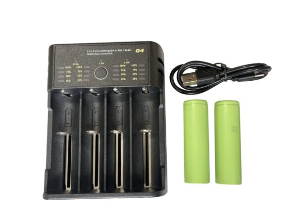 Predator Thermal Optics 4-Port Charger and 2 Batteries