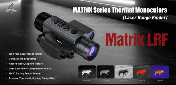 Predator Thermal Optics Matrix 15-384 LRF (Laser Rangefinder) Thermal Monocular - Image 12